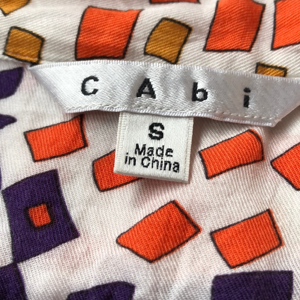 Cabi Geometric Print Button Down Blouse - image 2